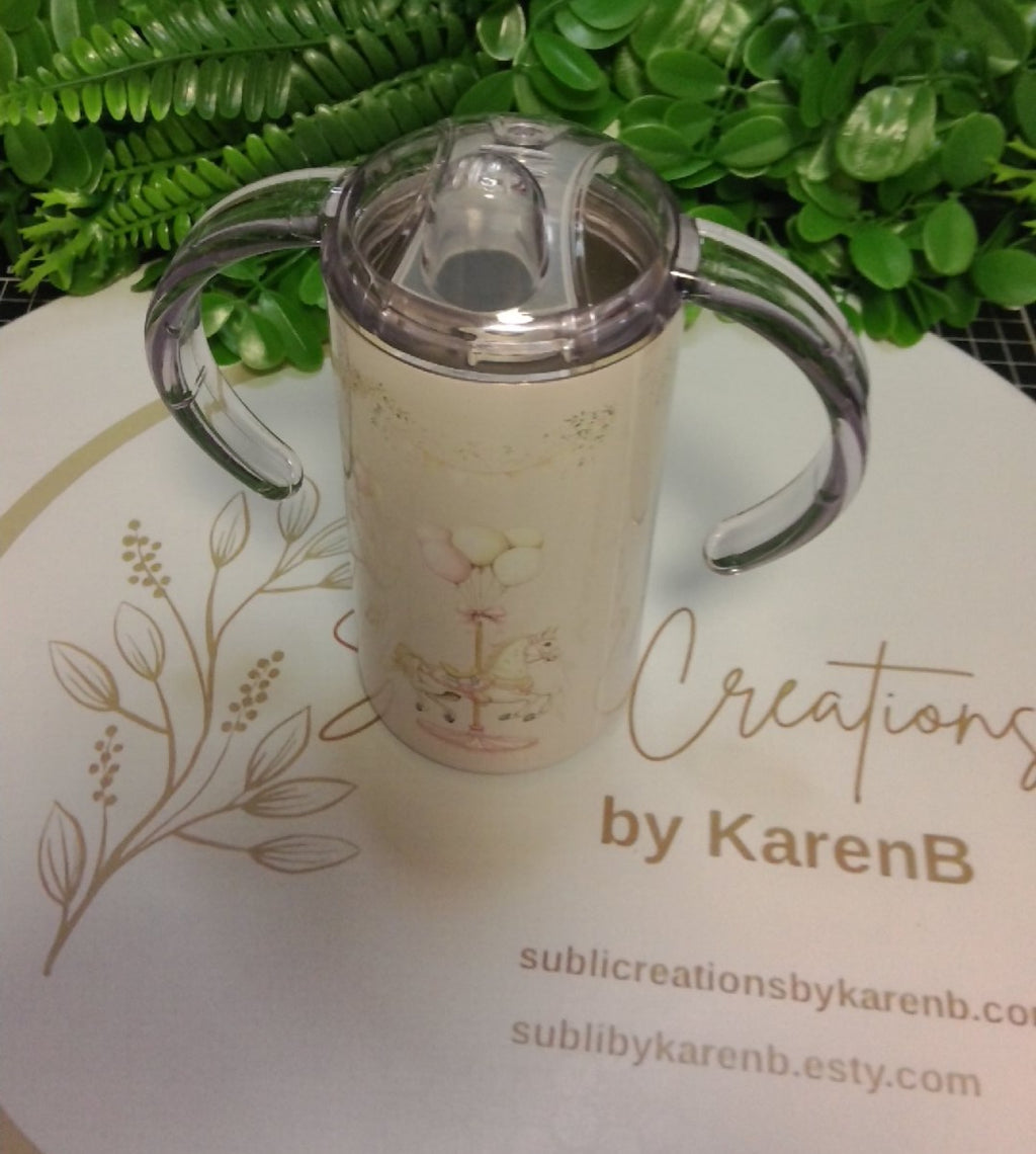 Merry-go-round toddler tumbler