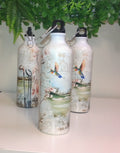 Water Bottle with Hummingbird and Golf Motif