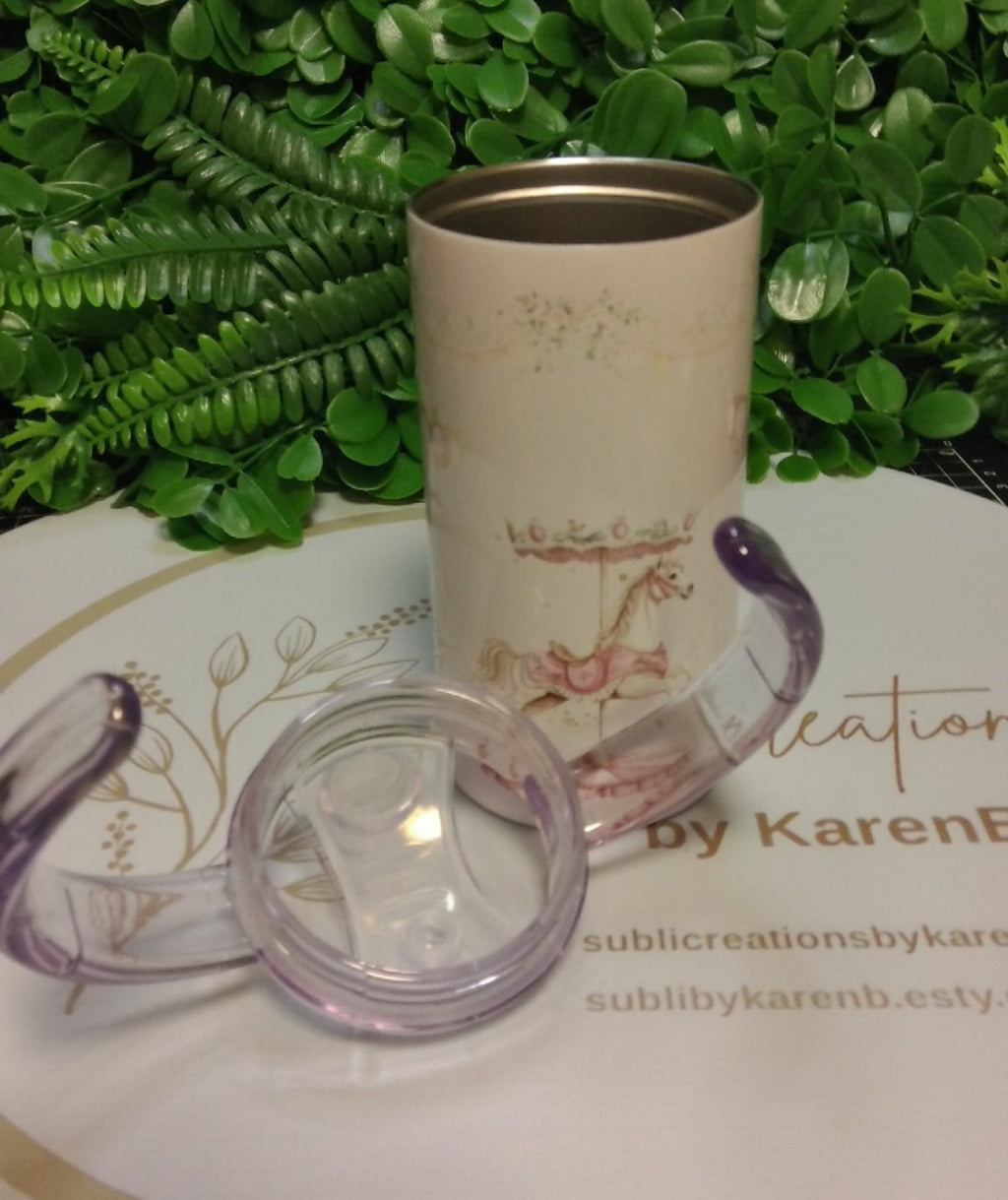 Merry-go-round toddler tumbler