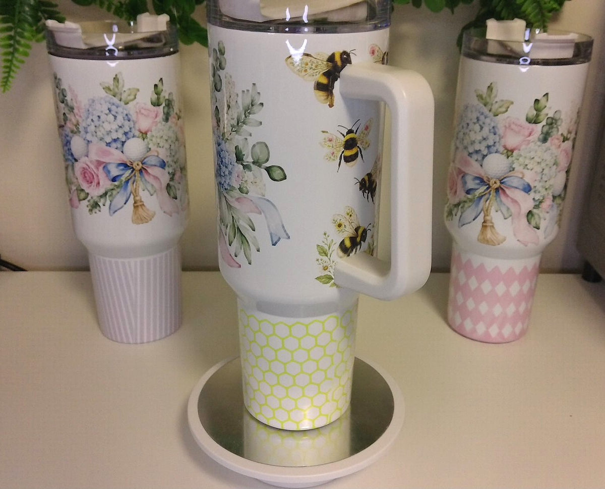 Tumbler with Golf and Bees
