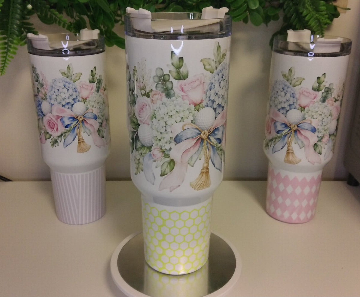 Tumbler with Golf and Bees