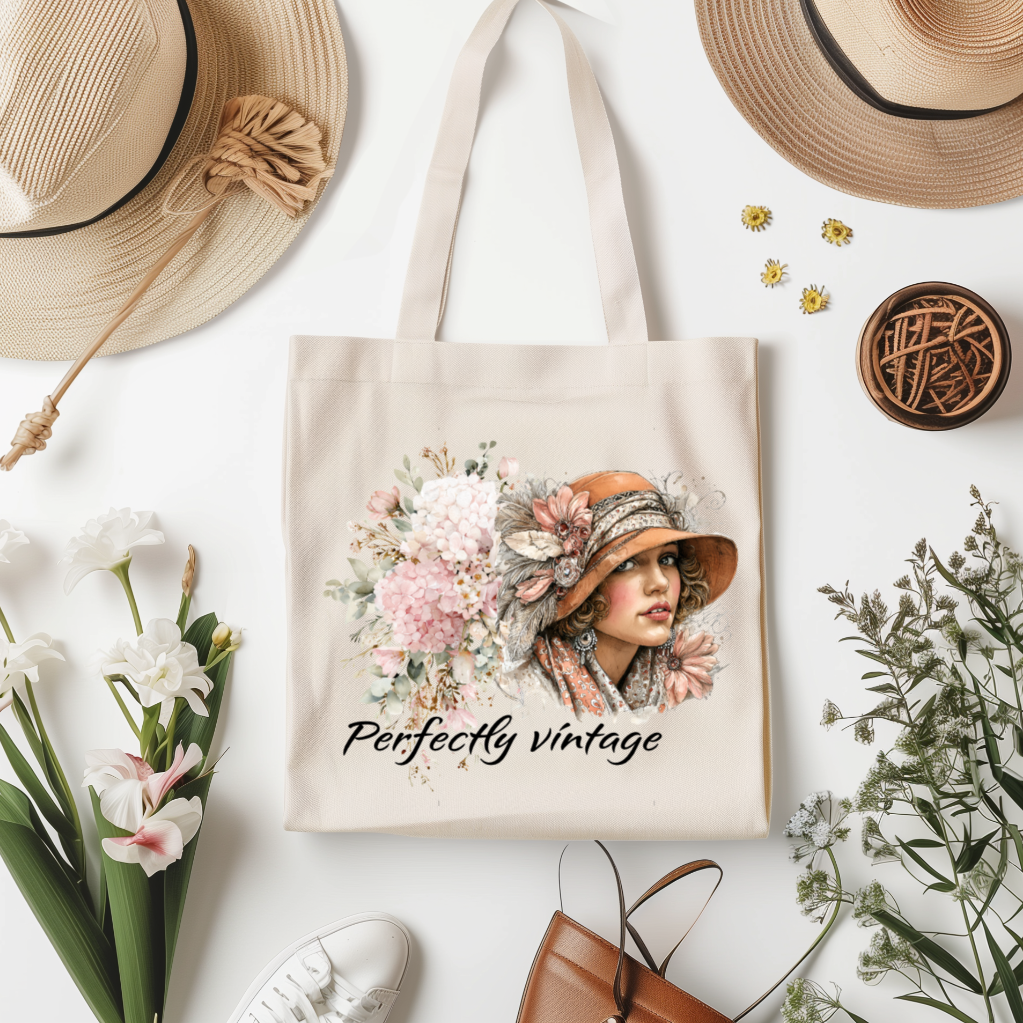 Tote Bags Perfectly Vintage