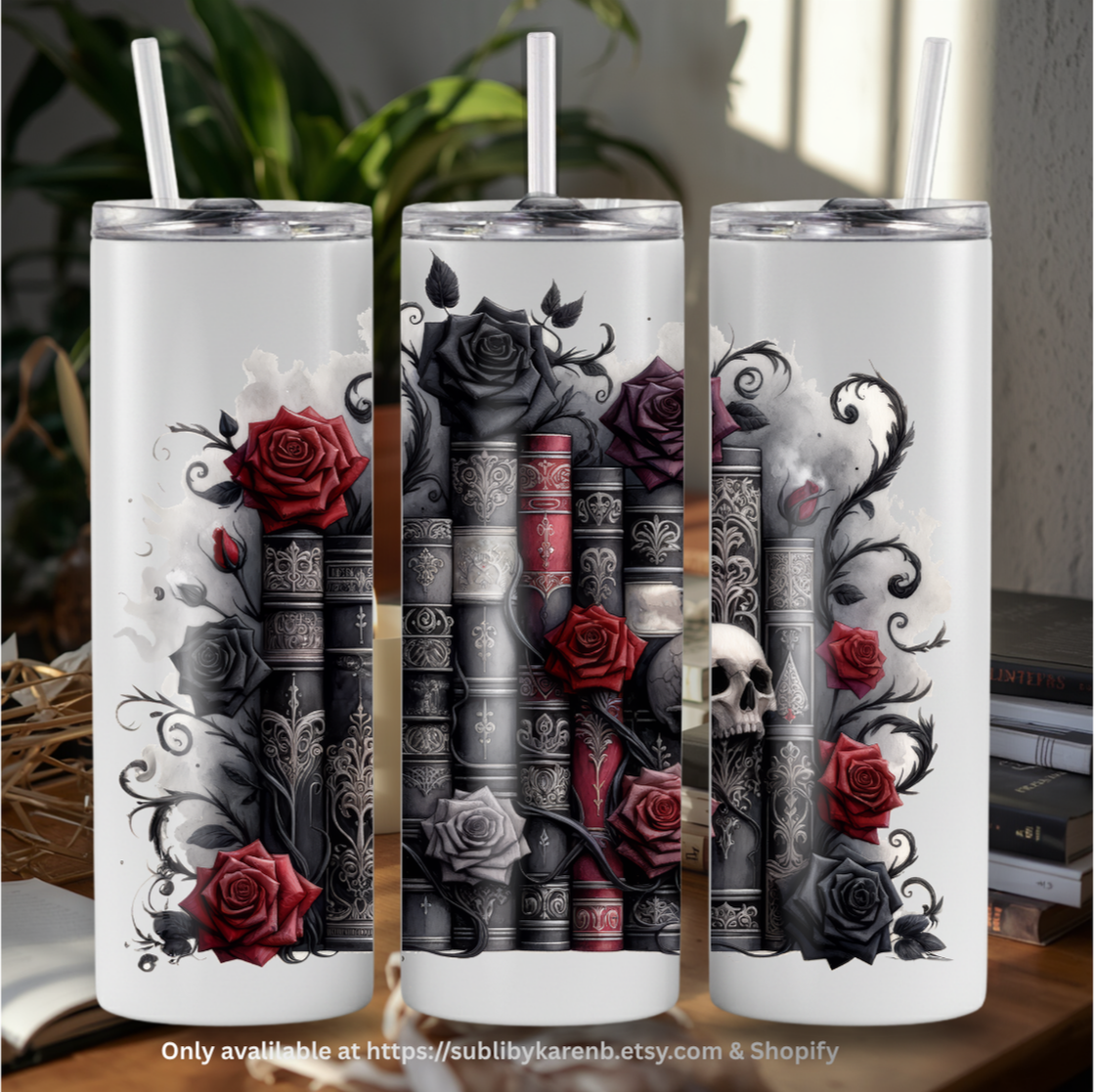 Moody Dark Tumbler - The Skull
