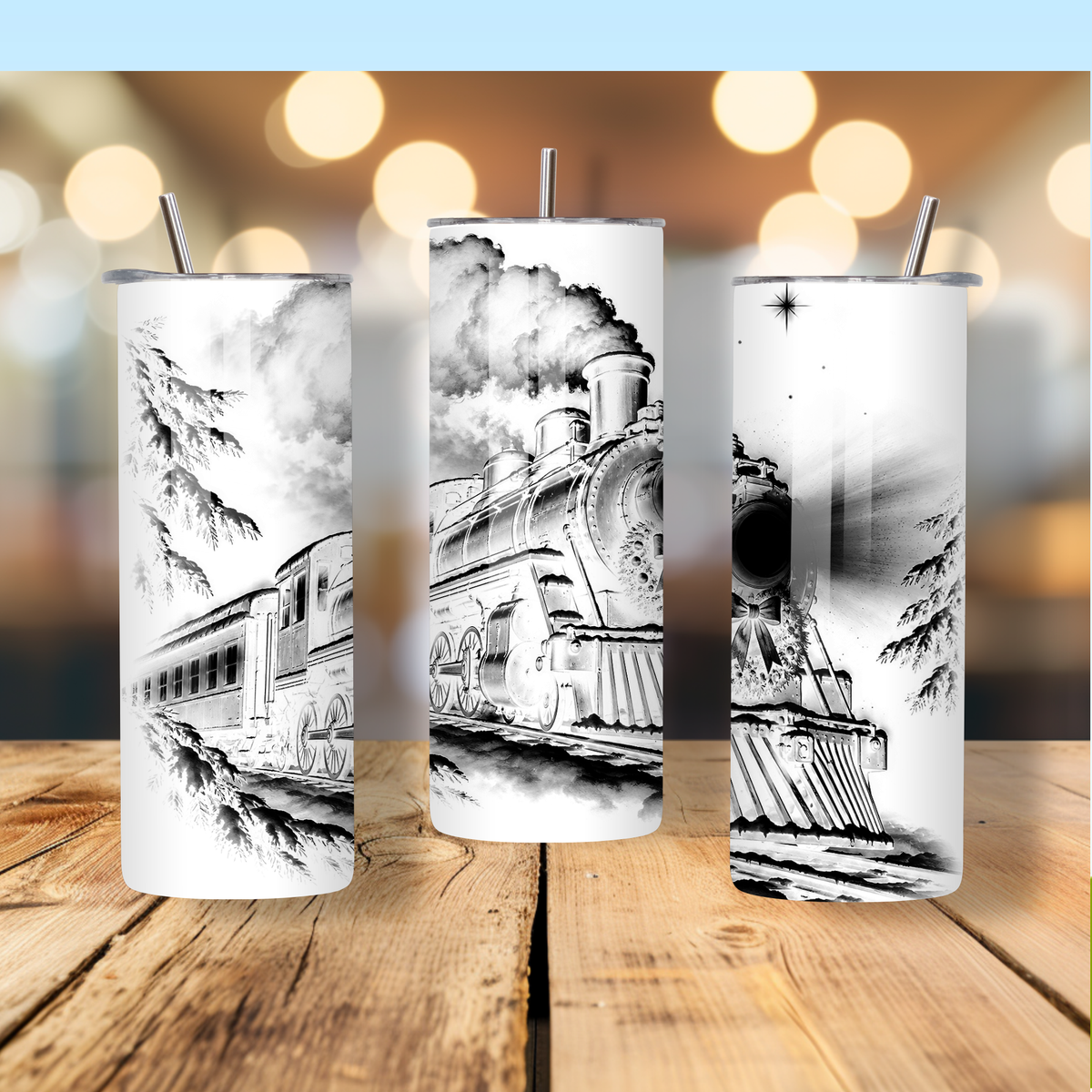 Glow in the Dark Tumbler - Train